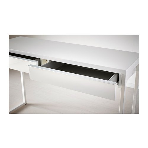 Ikea Besta Burs Desk in Glossy White 120 x 40 cm : Amazon.it: Home